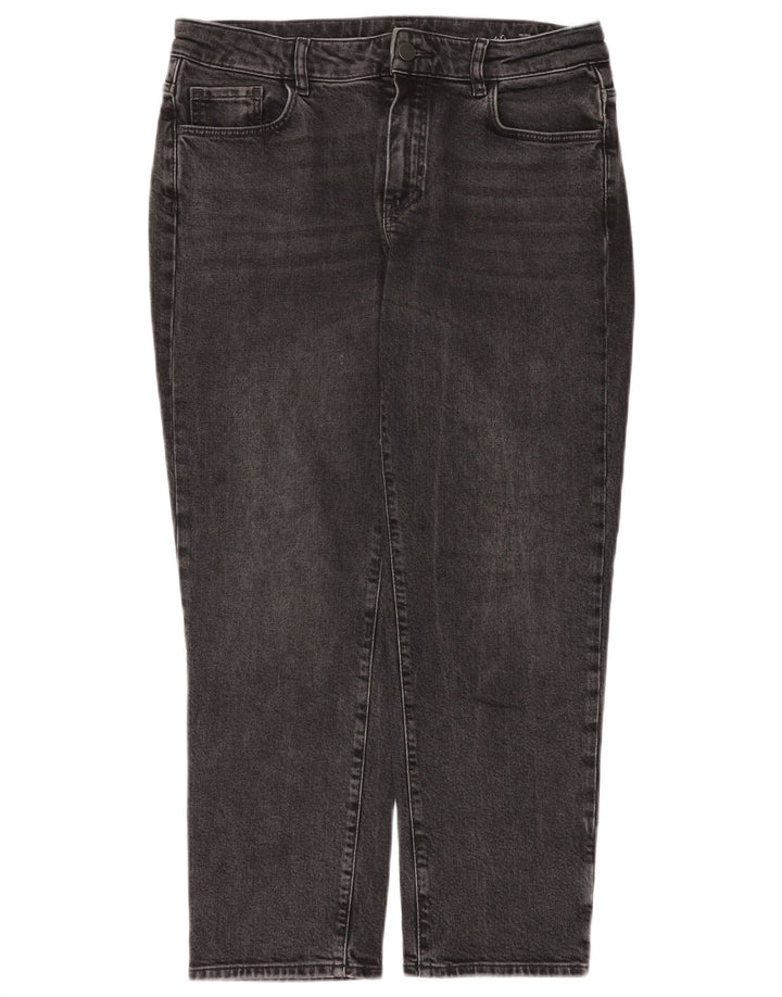 Massimo Dutti Womens Mid Rise Slim Tapered Jeans EU 40 Medium W30 L28 Grey