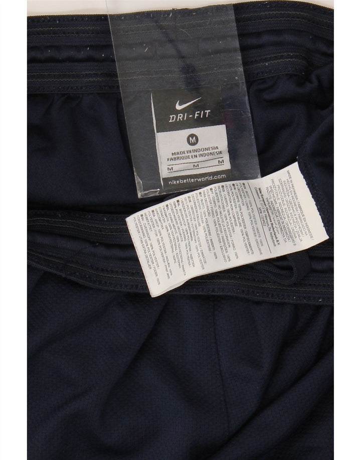 NIKE Mens England Sport Shorts Medium Navy Blue Polyester