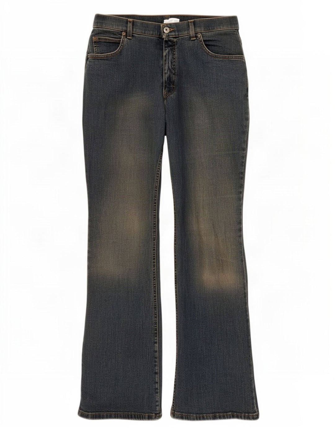 Marks & Spencer Womens Bootcut Jeans UK 16 Large W32 L31 Blue Cotton