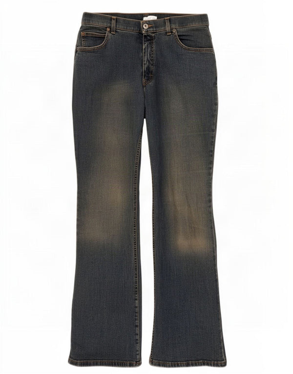 Marks & Spencer Womens Bootcut Jeans UK 16 Large W32 L31 Blue Cotton