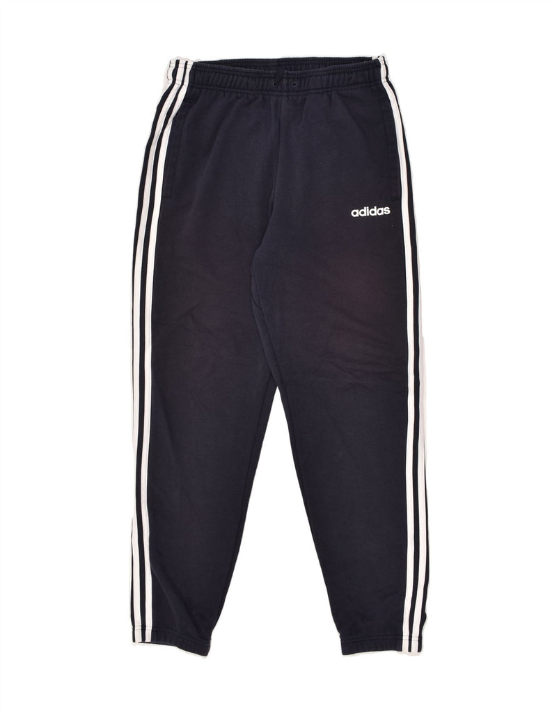 ADIDAS Mens Tracksuit Trousers Joggers Medium Navy Blue Cotton | Vintage Adidas | Thrift | Second-Hand Adidas | Used Clothing | Messina Hembry 