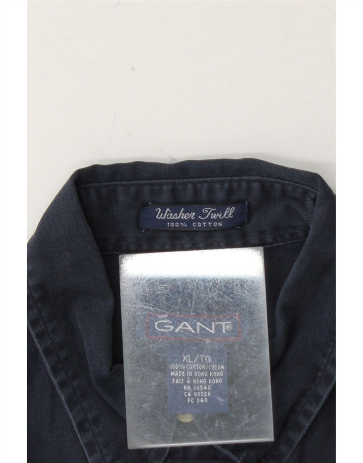 GANT Boys Shirt 15-16 Years XL Navy Blue Cotton Vintage Gant and Second-Hand Gant from Messina Hembry 