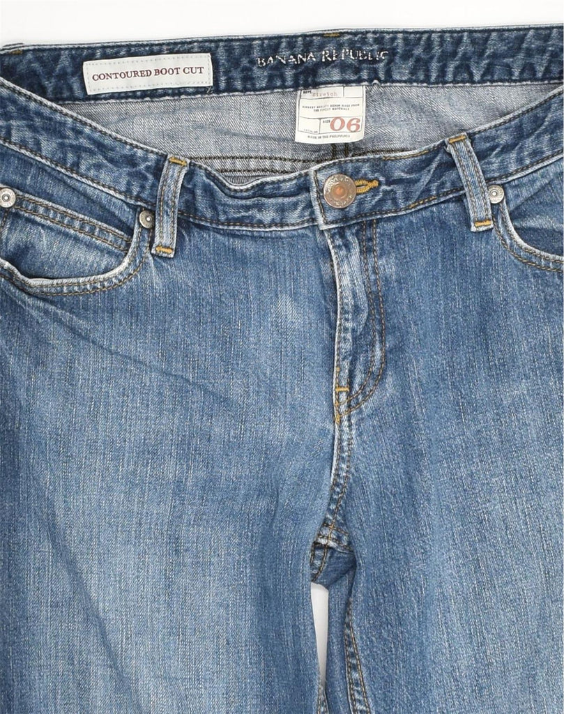 BANANA REPUBLIC Womens Bootcut Jeans US 6 Medium W32 L31 Blue Cotton | Vintage Banana Republic | Thrift | Second-Hand Banana Republic | Used Clothing | Messina Hembry 