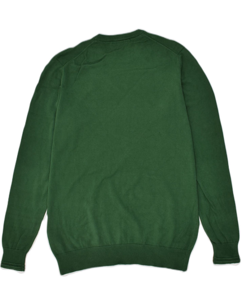 REFRIGUE Mens Crew Neck Jumper Sweater Large Green Cotton | Vintage Refrigue | Thrift | Second-Hand Refrigue | Used Clothing | Messina Hembry 