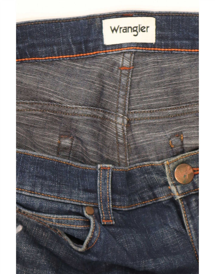 Wrangler Mens Straight Jeans W40 L29 Navy Blue