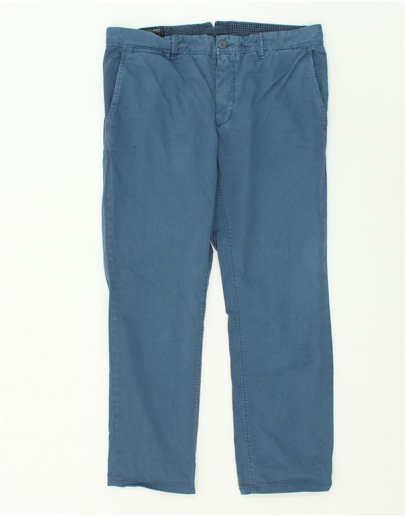 WOOLRICH Mens Straight Chino Trousers W36 L28  Blue Cotton | Vintage Woolrich | Thrift | Second-Hand Woolrich | Used Clothing | Messina Hembry 