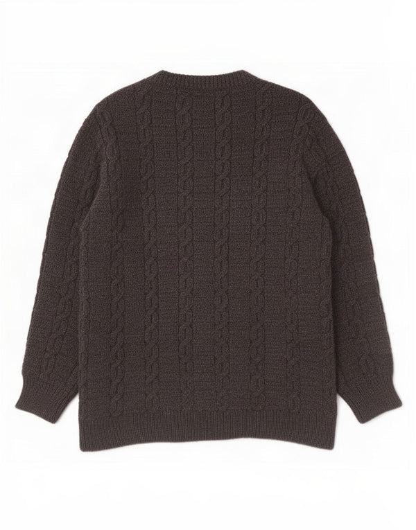 Dunnes Stores Mens Boat Neck Jumper Sweater Large Grey Wool