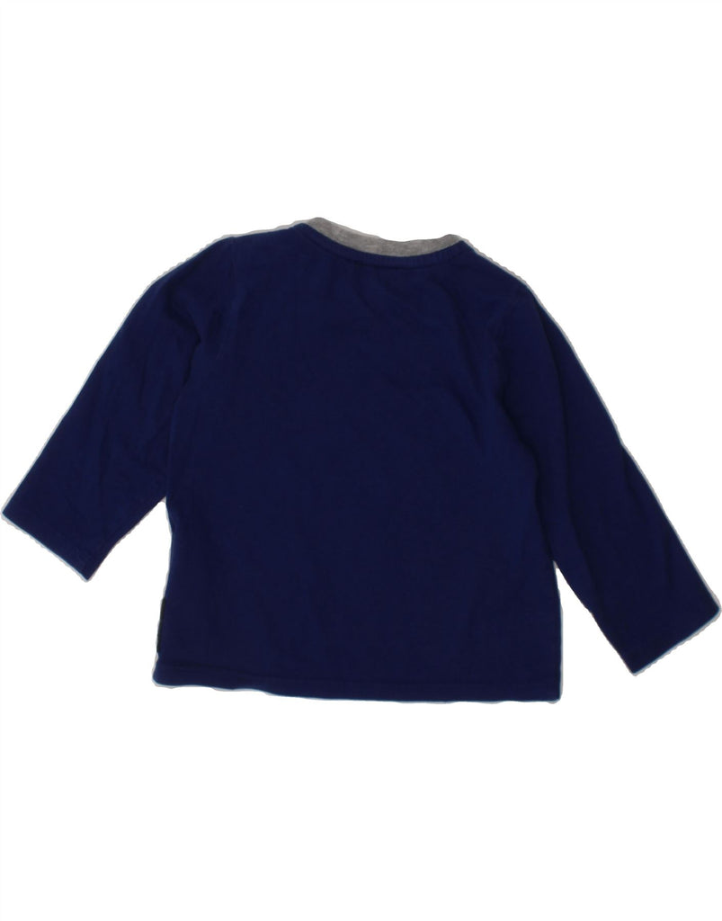 ARMANI BABY Baby Boys Graphic Top Long Sleeve 6-9 Months Navy Blue Classic Vintage Armani Baby and Second-Hand Armani Baby from Messina Hembry 
