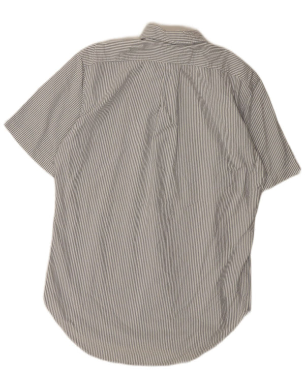 RALPH LAUREN Mens Short Sleeve Classic Fit Shirt Small White Striped