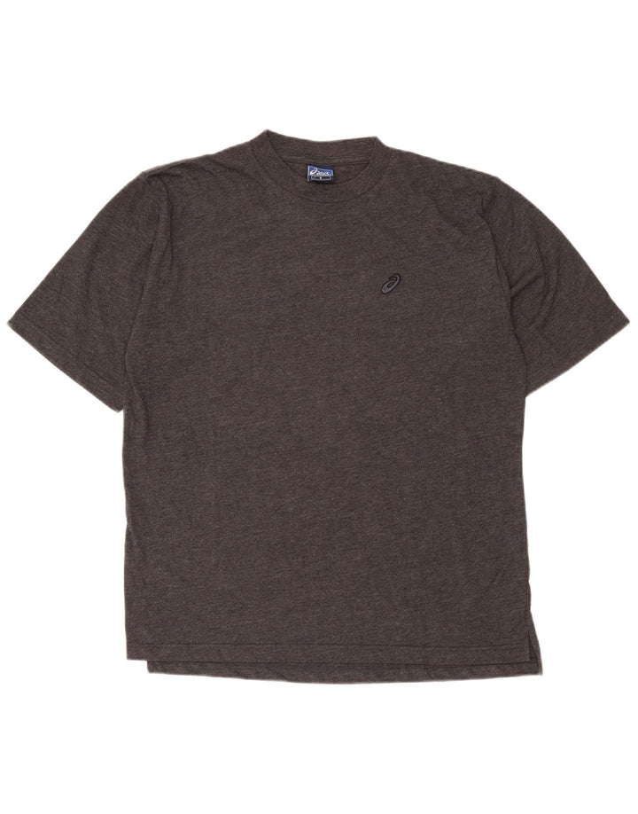 Asics Mens Loose Fit T-Shirt Top Small Grey Flecked Cotton
