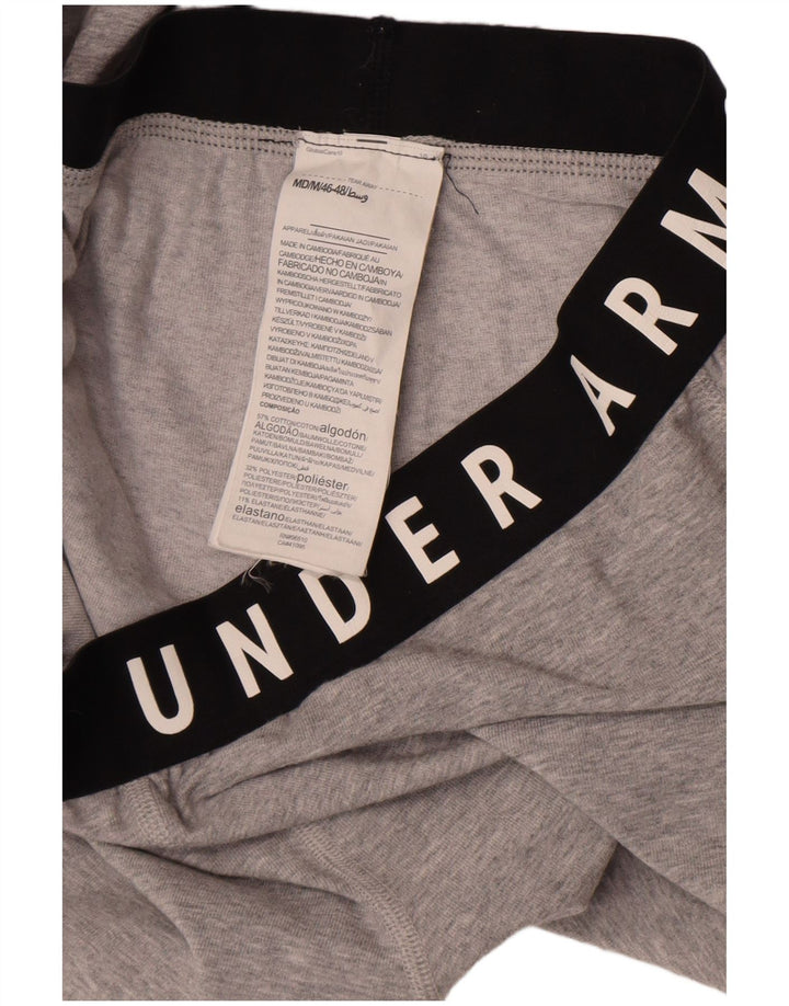 Under Armour Womens Graphic Leggings UK 14 Medium Grey Colourblock Cotton