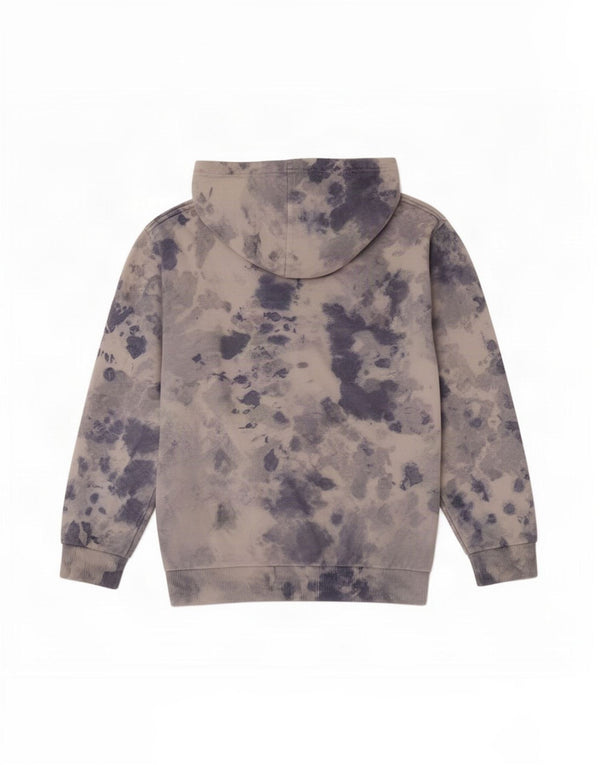 Nike Girls Hoodie Jumper 12-13 Years Large Blue Tie Dye Cotton