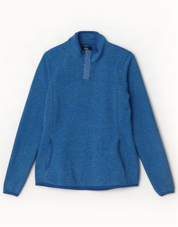 Mountain Warehouse Womens Sweatshirt Jumper UK 8 Small Blue Flecked