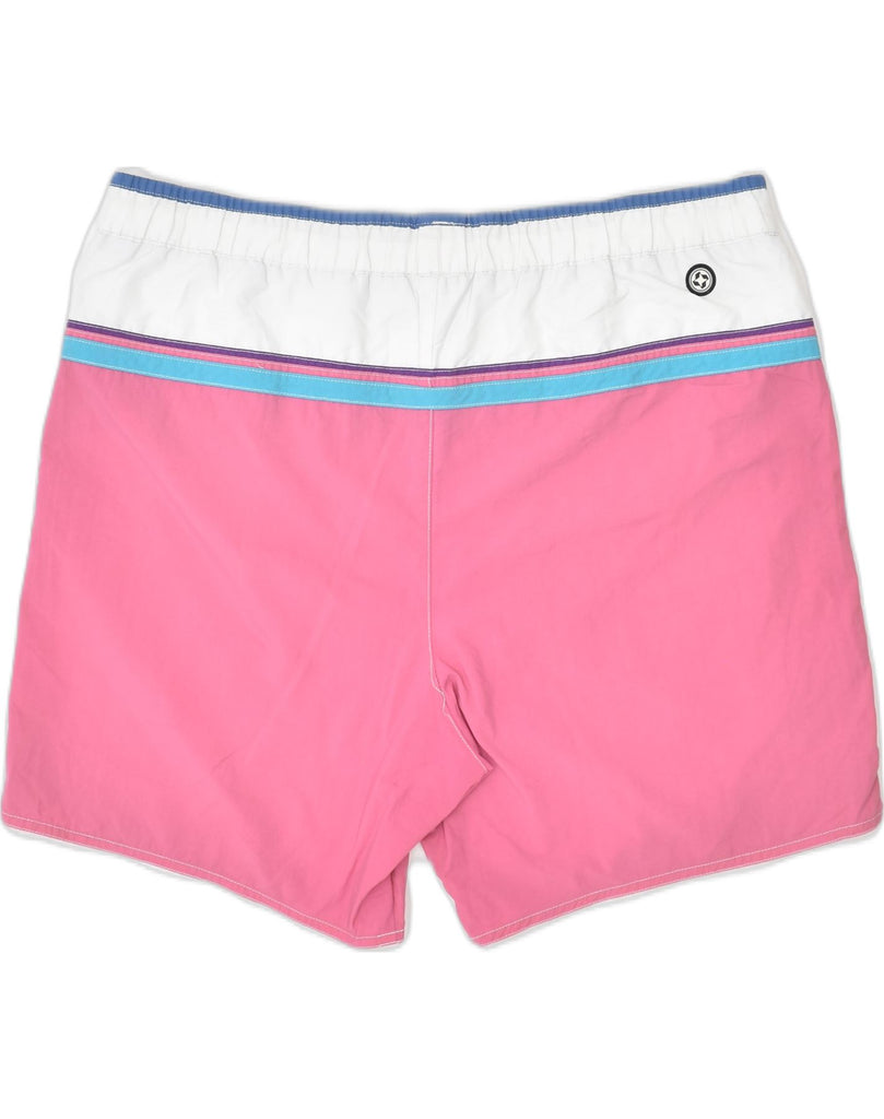 COLMAR Mens Sport Shorts IT 54 2XL Pink Colourblock Polyamide | Vintage | Thrift | Second-Hand | Used Clothing | Messina Hembry 