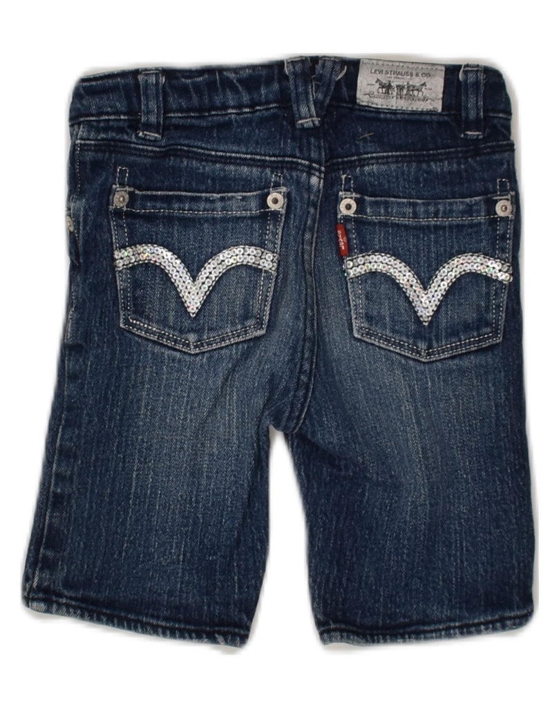 LEVI'S Girls Denim Shorts 4-5 Years W20  Navy Blue Cotton | Vintage Levi's | Thrift | Second-Hand Levi's | Used Clothing | Messina Hembry 