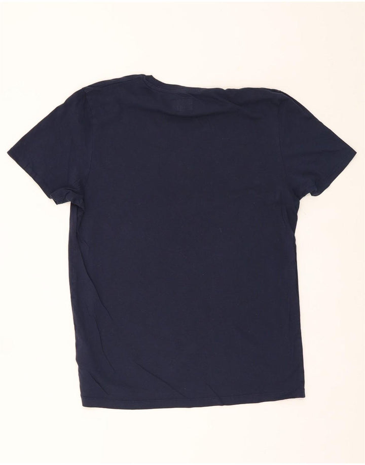 WRANGLER Mens Graphic T-Shirt Top Medium Navy Blue Cotton Vintage Wrangler and Second-Hand Wrangler from Messina Hembry 