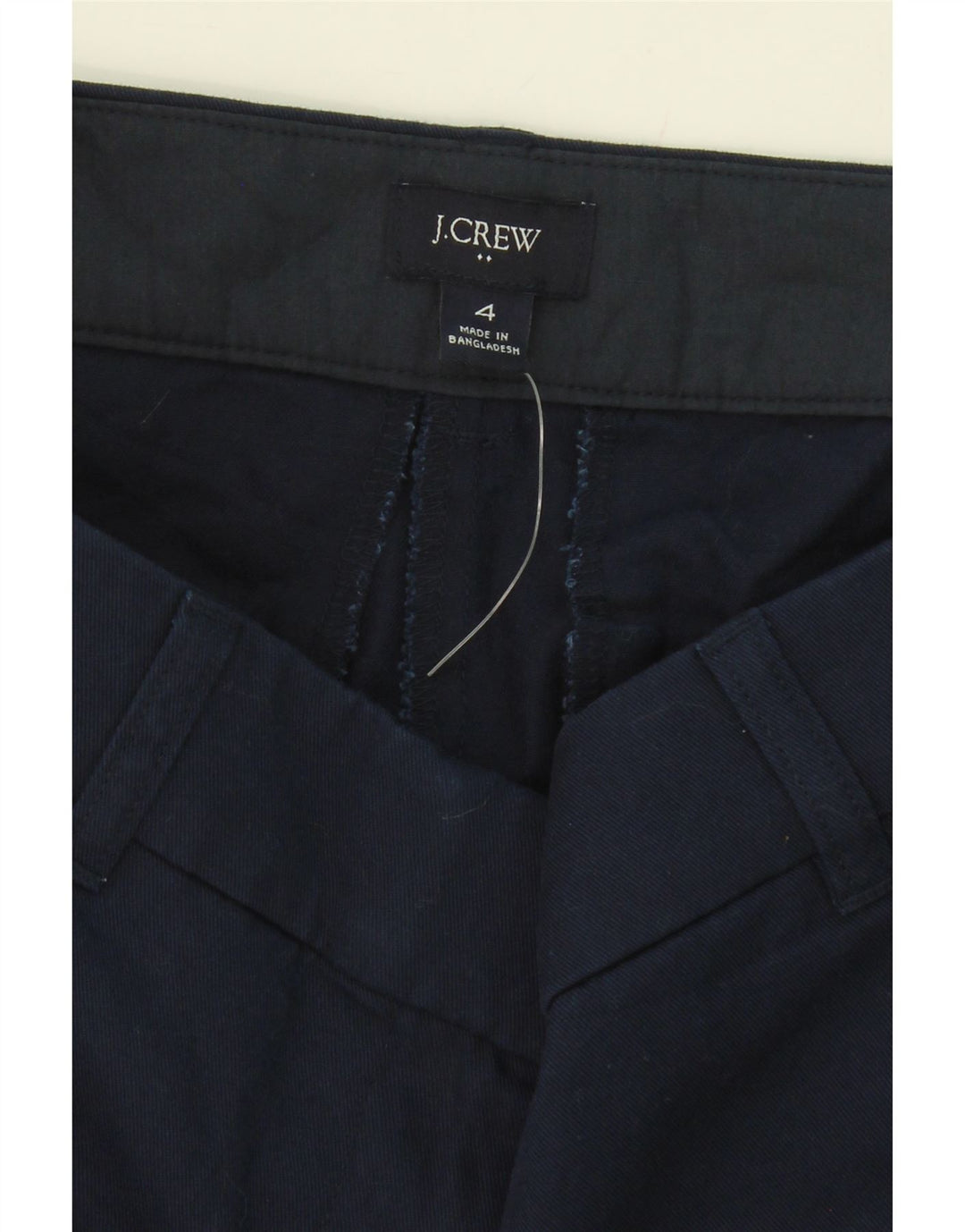 J. CREW Womens Chino Shorts US 4 Small W30 Navy Blue Cotton Vintage J. Crew and Second-Hand J. Crew from Messina Hembry 