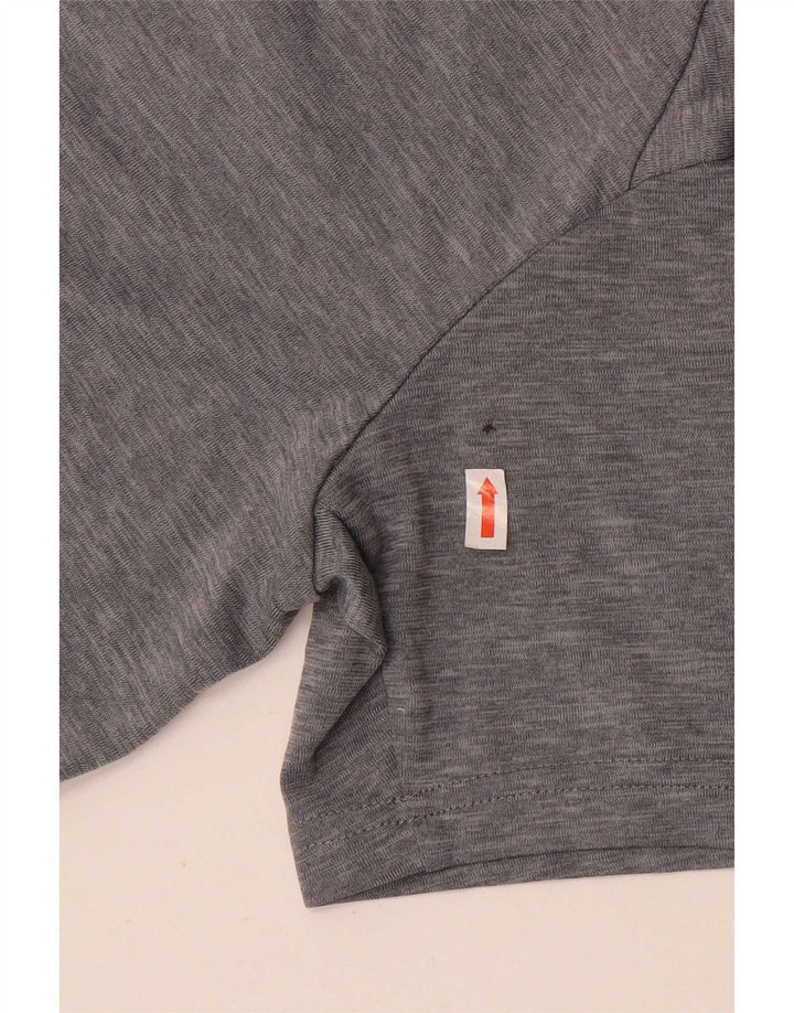 Nike Boys Dri Fit Graphic T-Shirt Top 10-11 Years Medium Grey Polyester