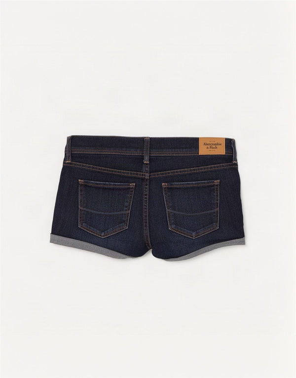 Abercrombie & Fitch Womens Denim Shorts US 8 Medium W29 Navy Blue