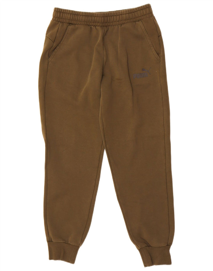 Puma Mens Tracksuit Trousers Joggers Medium Khaki Cotton