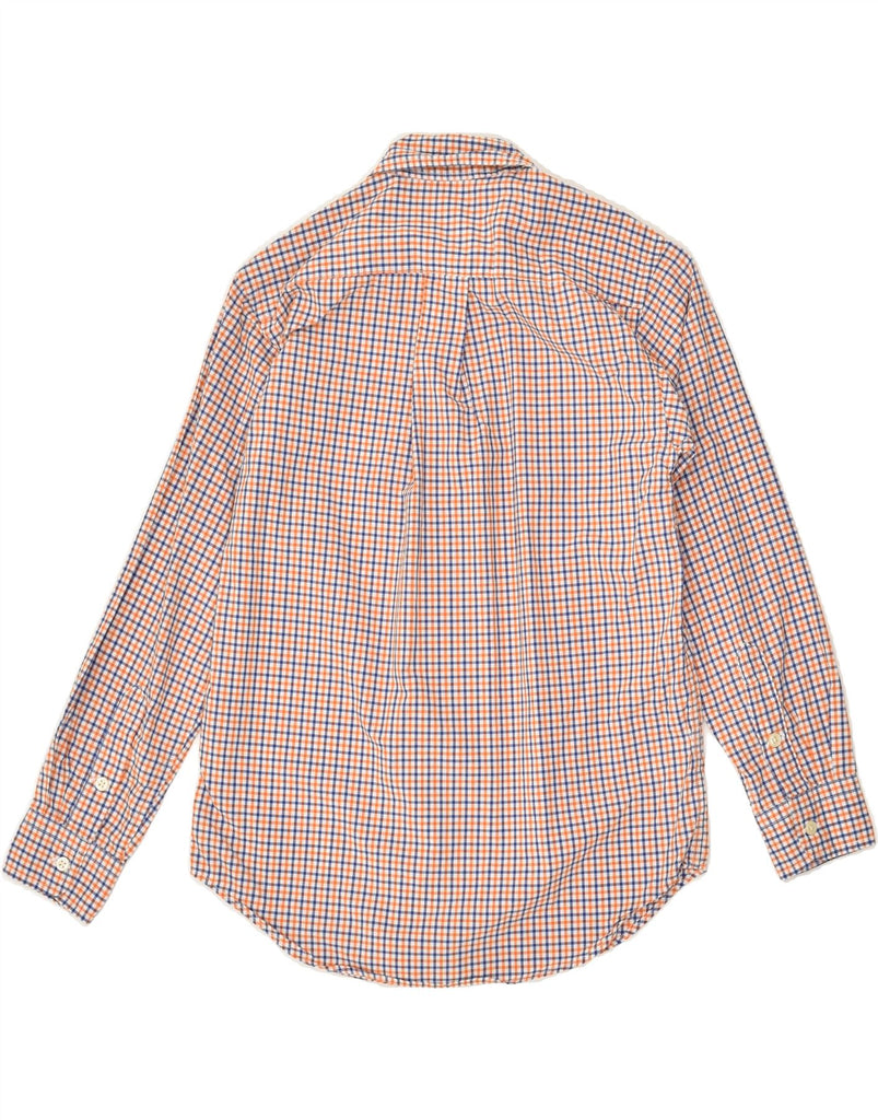 RALPH LAUREN Boys Shirt 10-11 Years Medium  Orange Check Cotton | Vintage Ralph Lauren | Thrift | Second-Hand Ralph Lauren | Used Clothing | Messina Hembry 