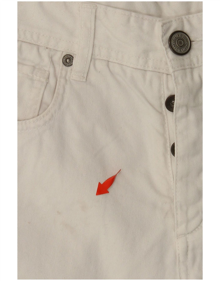 JACK & JONES Mens Denim Shorts W30 Medium White Cotton