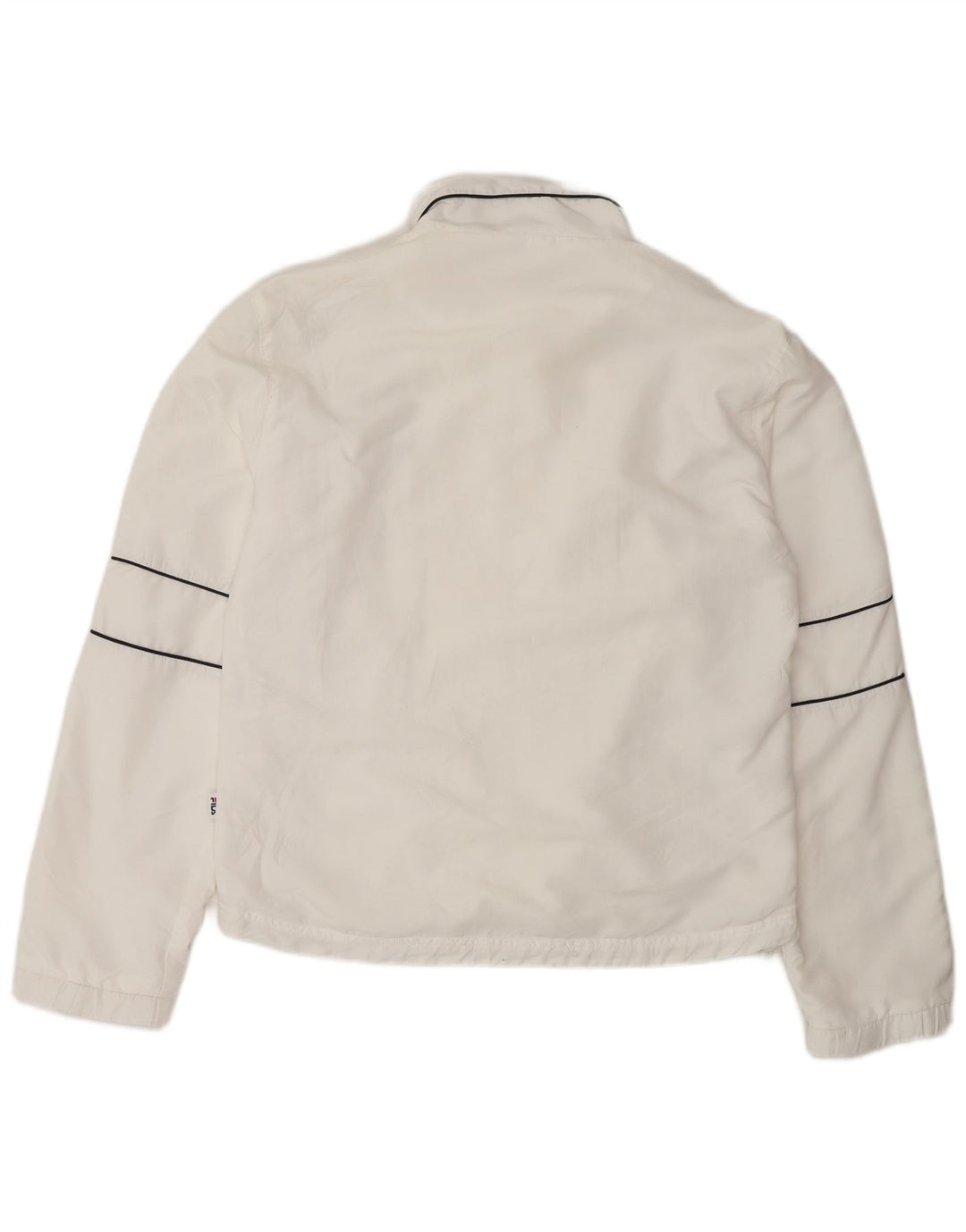 Fila Womens Tracksuit Top Jacket UK 16 Large White Polyester
