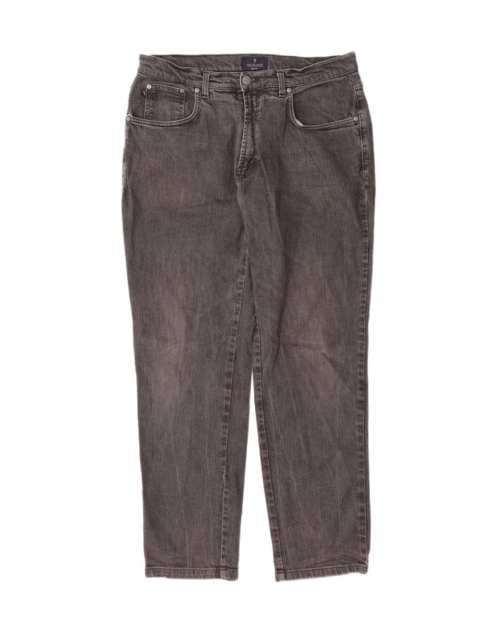 TRUSSARDI Mens Straight Jeans W36 L29  Grey