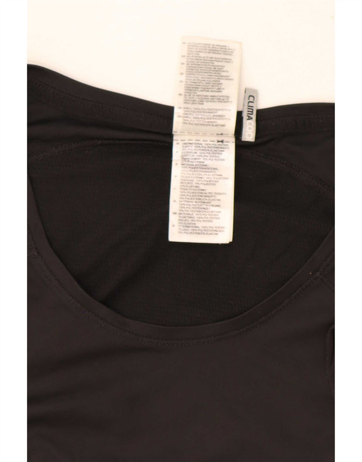 Adidas Womens Climacool T-Shirt Top UK 16 Large Black Polyester
