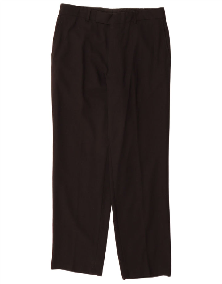 Hugo Boss Mens Straight Suit Trousers IT 48 Medium W32 L32 Black