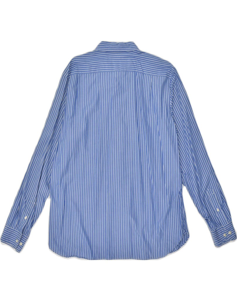 J. CREW Mens Tailored Fit Shirt Large Blue Pinstripe Cotton | Vintage J. Crew | Thrift | Second-Hand J. Crew | Used Clothing | Messina Hembry 