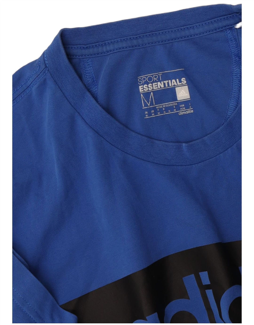 Adidas Mens Climalite Graphic T-Shirt Top Medium Blue
