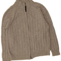 Avirex Mens Cardigan Sweater Medium Grey Wool