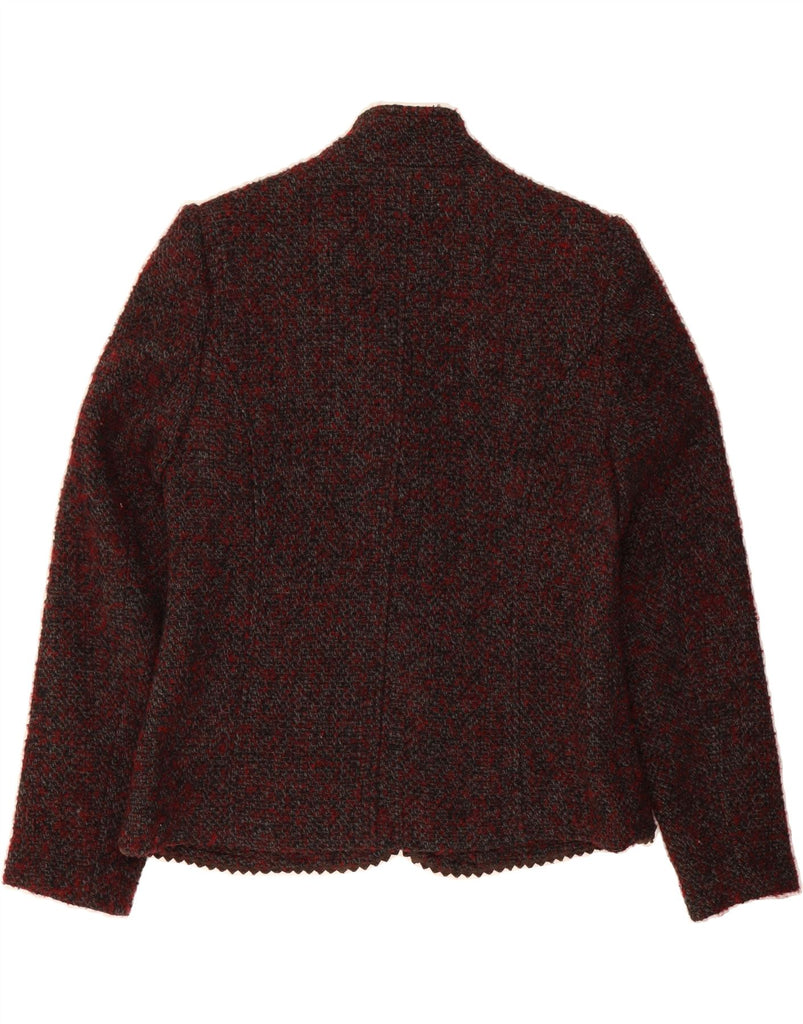 JOE BROWNS Womens 3 Button Blazer Jacket UK 16 Large  Burgundy Floral Vintage Joe Browns and Second-Hand Joe Browns from Messina Hembry 