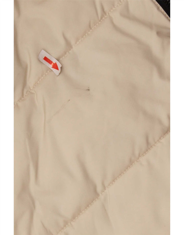 KHUJO Womens Hooded Padded Coat UK 10 Small Off White Polyester