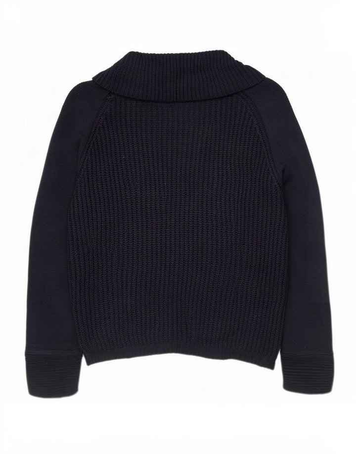 Oasis Womens Roll Neck Jumper Sweater UK 14 Medium Navy Blue Polyacrylic