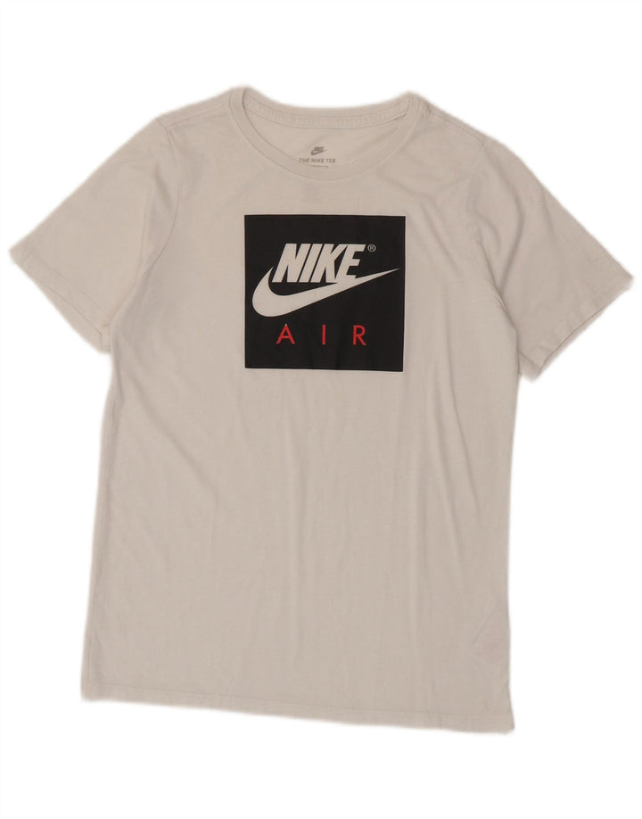 Nike Boys Athletic Cut Graphic T-Shirt Top 12-13 Years Large White