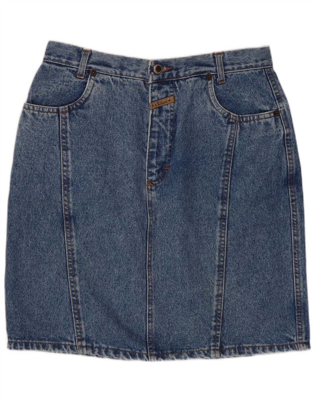 S.OLIVER Womens Denim Skirt IT 40 Small W30  Blue