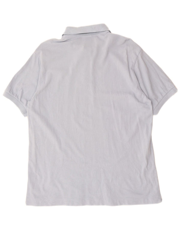 Lacoste Mens Polo Shirt Size 5 Large Blue Cotton
