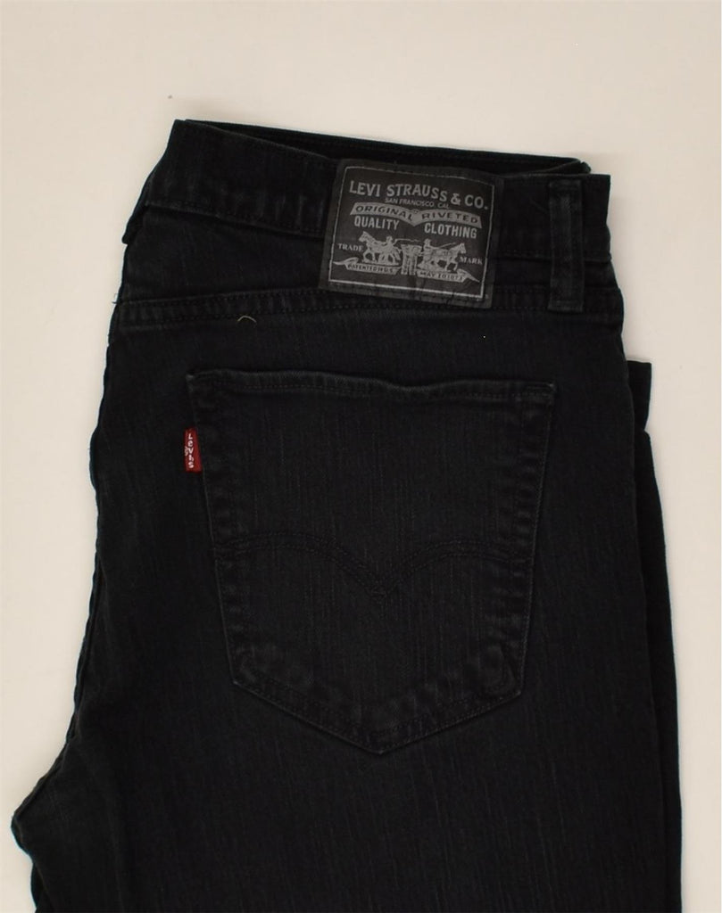 LEVI'S Womens Straight Jeans W36 L30 Black Cotton | Vintage Levi's | Thrift | Second-Hand Levi's | Used Clothing | Messina Hembry 