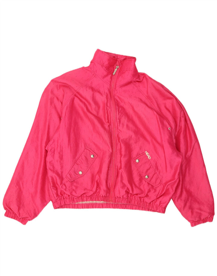 HEAD Womens Oversized Tracksuit Top Jacket EU 40 Medium Pink Polyamide