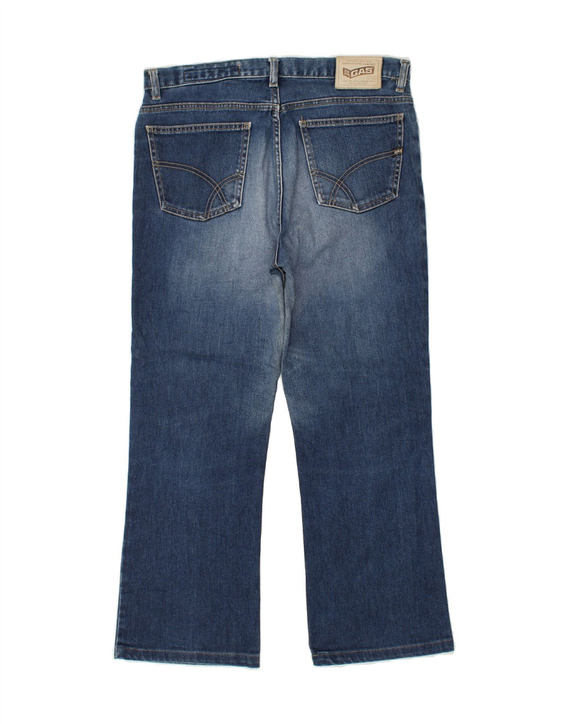 GAS Mens Straight Jeans W34 L28 Blue | Vintage Gas | Thrift | Second-Hand Gas | Used Clothing | Messina Hembry 