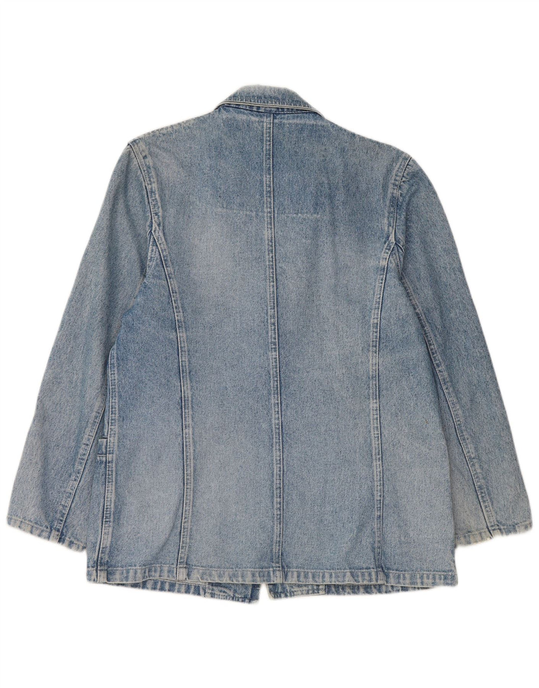 Bianca Maria Caselli Womens 1 Button Denim Blazer Jacket UK 14 Medium Blue
