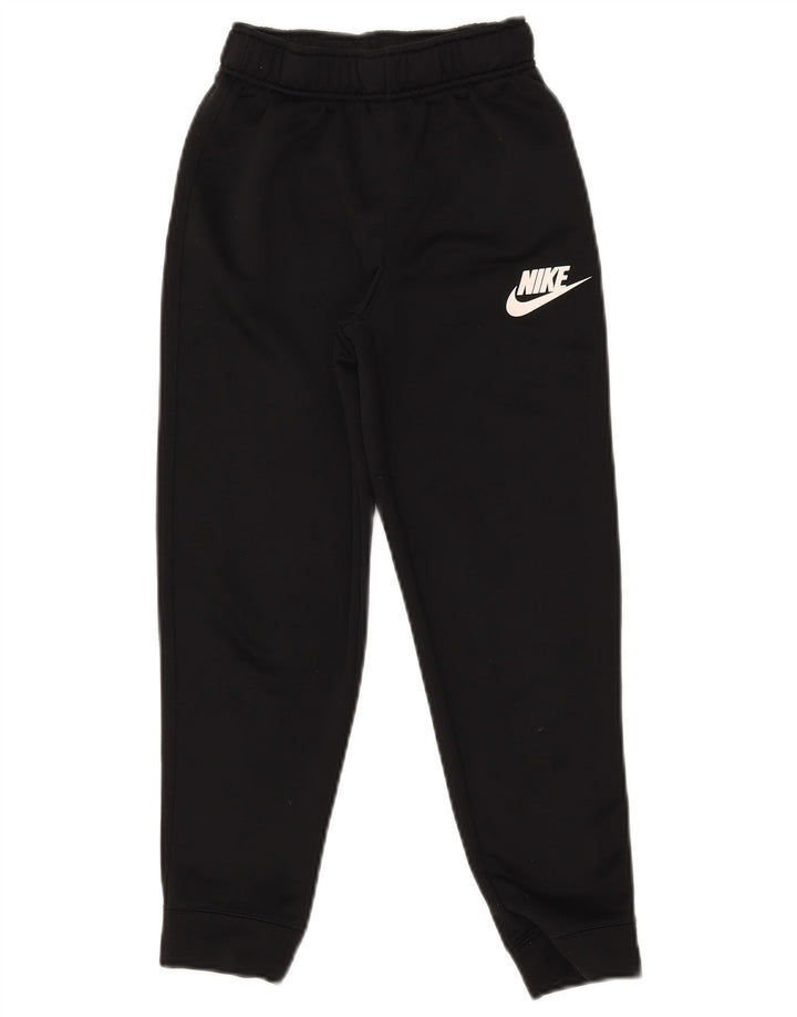 Nike Boys Tracksuit Trousers Joggers 8-9 Years Small  Black Polyester