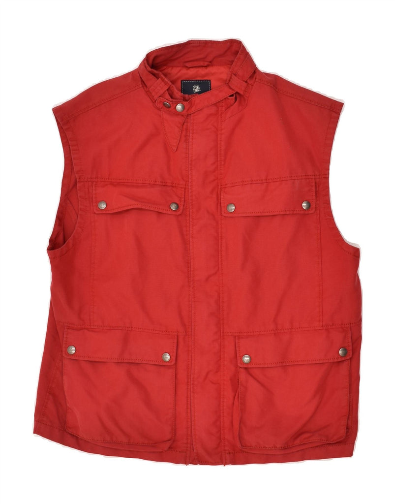 FAY Mens Utility Gilet UK 38 Medium Red | Vintage Fay | Thrift | Second-Hand Fay | Used Clothing | Messina Hembry 