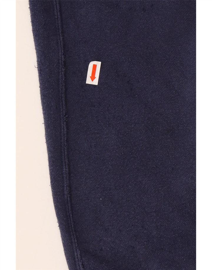 NIKE Mens Loose Fit Graphic Hoodie Jumper XL Navy Blue Cotton