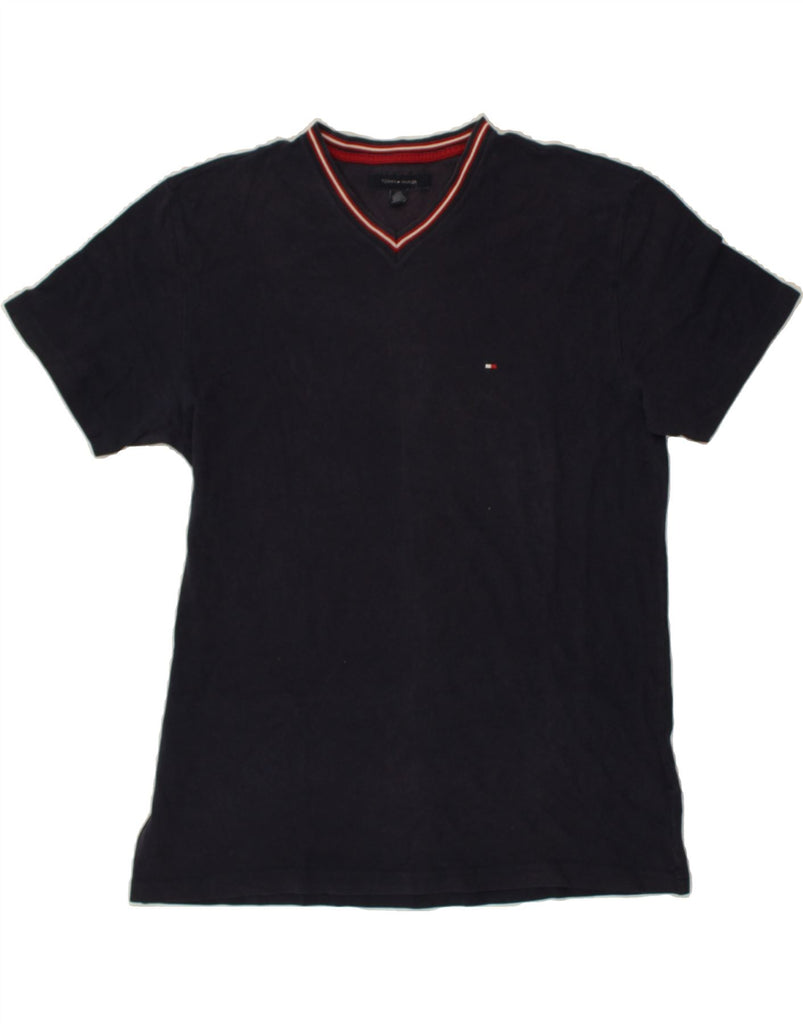 TOMMY HILFIGER Mens T-Shirt Top Large Navy Blue Cotton Vintage Tommy Hilfiger and Second-Hand Tommy Hilfiger from Messina Hembry 