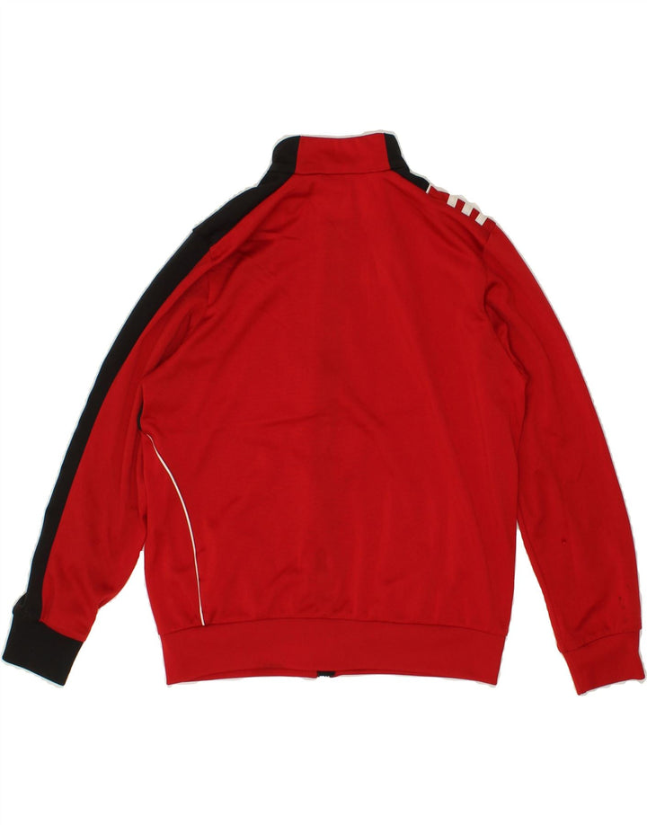 ADIDAS Boys Tracksuit Top Jacket 11-12 Years Red Colourblock Polyester Vintage Adidas and Second-Hand Adidas from Messina Hembry 