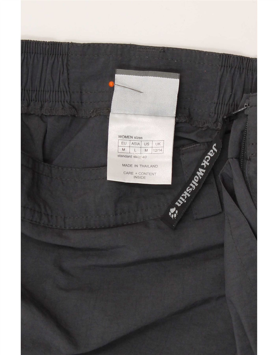 Jack Wolfskin Womens Skort UK 12/ 14 Medium Grey Polyamide