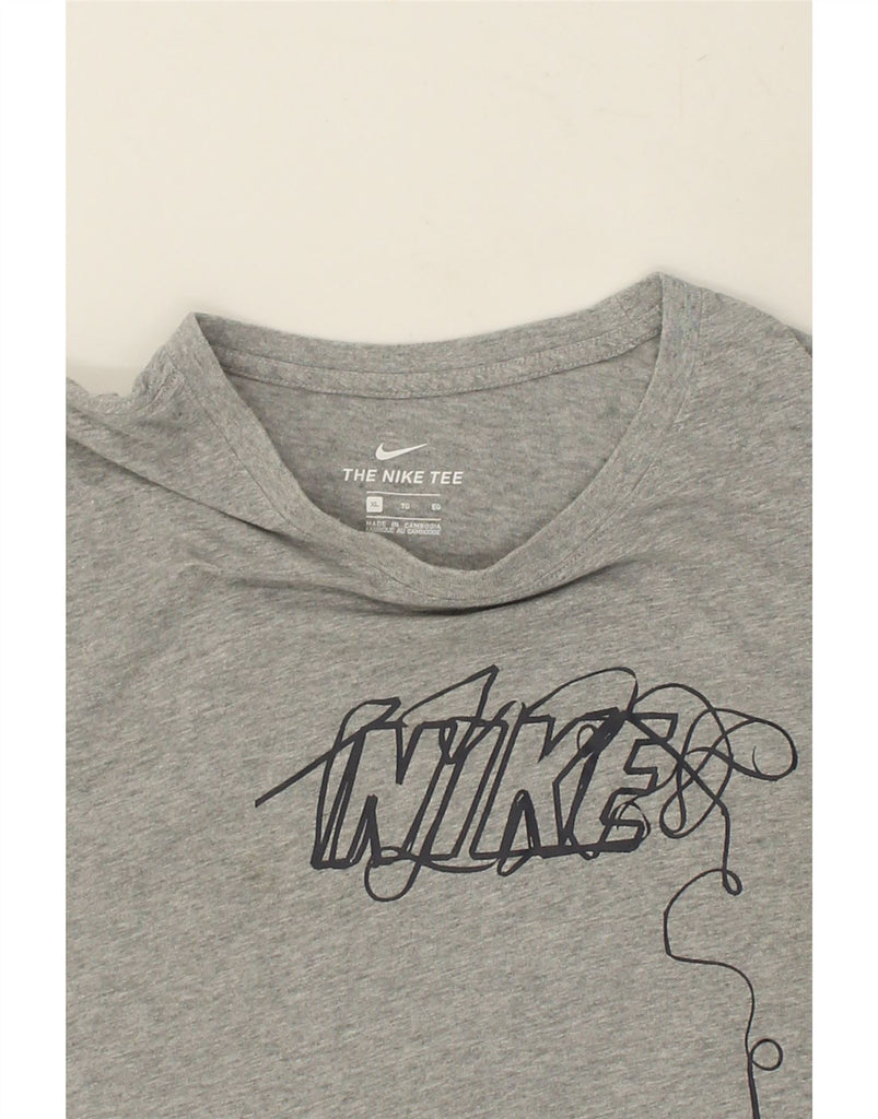 NIKE Mens Graphic T-Shirt Top XL Grey Cotton | Vintage Nike | Thrift | Second-Hand Nike | Used Clothing | Messina Hembry 